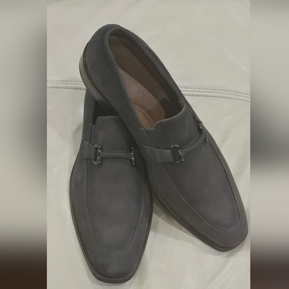Johnston & Murphy Men\'s Everett Suede Horse Bit Loafer/ Size 12D Color/ Grey main image 5
